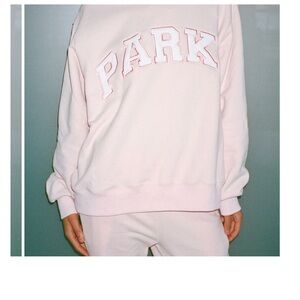 Parke Varsity Mockneck in Ballet + White